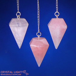 Pendulums: Rose Quartz Pendulum Large