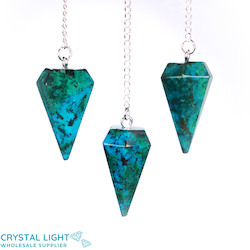 Pendulums: Chrysocolla Pendulum Large