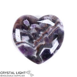 Hearts: Chevron Amethyst Heart Large