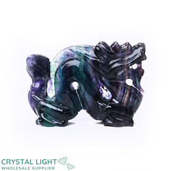 Other Shapes: Rainbow Fluorite Dragon