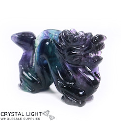 Other Shapes: Rainbow Fluorite Dragon