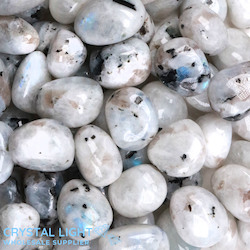 Tumbles by Weight: Rainbow Moonstone Tumble