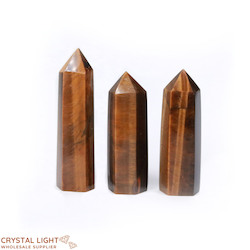 Polished Points By Quantity: Tigers Eye Point