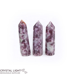 Polished Points By Quantity: Lepidolite Point