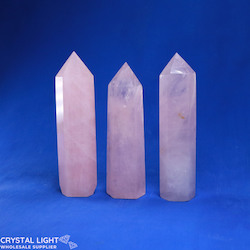 Polished Points By Quantity: Rose Quartz Point