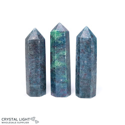 Polished Points By Quantity: Ruby Kyanite Point