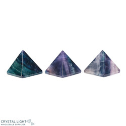 Pyramids: Rainbow Fluorite Pyramid