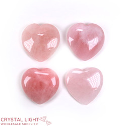 Hearts: Rose Quartz Flat Heart