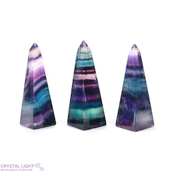 Obelisks: Rainbow Fluorite Obelisk