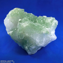 Large Crystal Specimens: Green Fluorite with Quartz Specimen