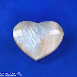 Hearts: Rainbow Moonstone Heart