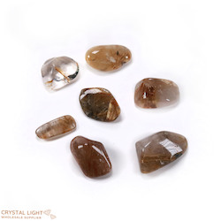 Tumble Lots: Golden Rutilated Quartz A-Grade Tumble Lot