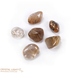 Tumble Lots: Golden Rutilated Quartz A-Grade Tumble Lot