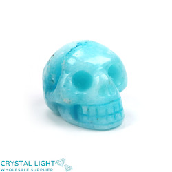 Skulls: Blue Aragonite Skull