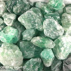 Rough by Weight: Green Fluorite Rough Large/1kg