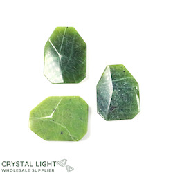 Faceted Shapes: Nephrite Jade Faceted Shape