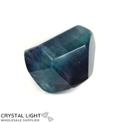 Faceted Shapes: Rainbow Fluorite Faceted Shape