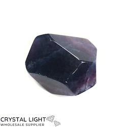 Faceted Shapes: Rainbow Fluorite Faceted Shape