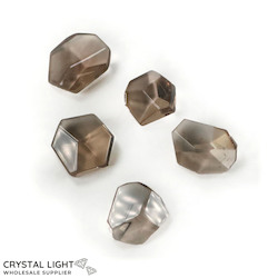 Faceted Shapes: Smokey Quartz Faceted Lot