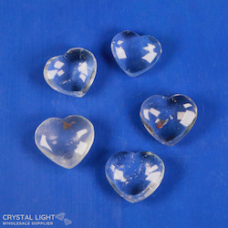 Hearts: Clear Quartz Heart Lot