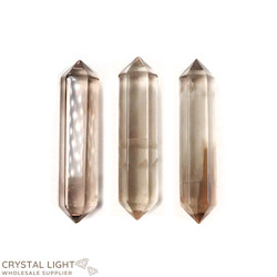 Double Terminated Polished Points: Smokey Quartz DT Point