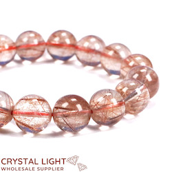 All other Bracelets: Rutilated Quartz Bracelet /13mm