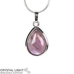 Miscellaneous Pendants: Amethyst Teardrop Pendant with Frame