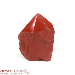 Cut Base Points: Red Jasper Cut Base Point