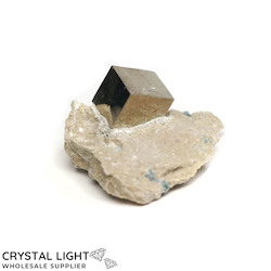 Small Crystal Specimens: Pyrite on Matrix Specimen