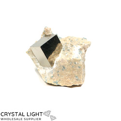 Small Crystal Specimens: Pyrite on Matrix Specimen