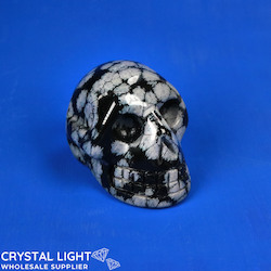 Skulls: Snowflake Obsidian Skull