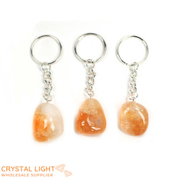 Keychains: Citrine Tumble Keychain