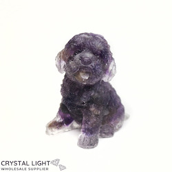 Animals: Resin Dog - Amethyst (Single)