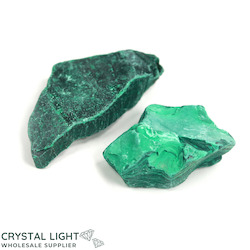 Crystal Specimens: Malachite Rough Lot