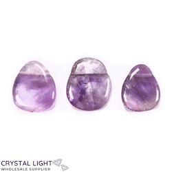 Tumble Pendant: Amethyst Flatstone Pendant