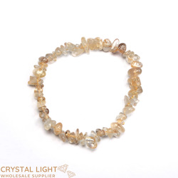 Chip Bead Bracelets: Rutilated Quartz Chip Bracelet