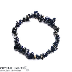 Chip Bead Bracelets: Blue Goldstone Chip Bracelet