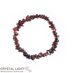 Chip Bead Bracelets: Garnet Chip Bracelet