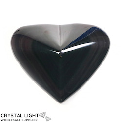 Hearts: Rainbow Obsidian Heart