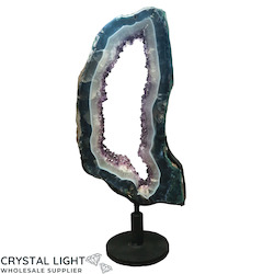 Display Pieces on Stand: Amethyst Druse Ring on Stand