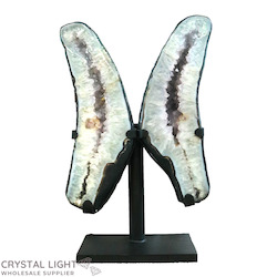 Display Pieces on Stand: Amethyst Butterfly Wings