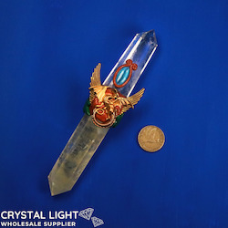 Auctions: Clear Quartz & Fluorite Double Terminated Wand