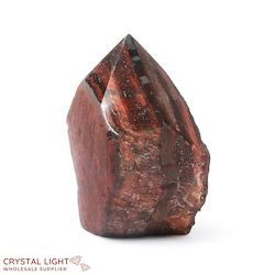 Cut Base Points: Red Tigers Eye Cut Base Point