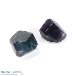 Faceted Shapes: Rainbow Fluorite Faceted Lot