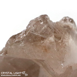 Crystal Specimens: Rutilated Smokey Quartz Rough Point