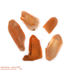 Natural Point Lots: Tangerine Quartz Natural Point Lot