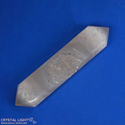 Double Terminated Polished Points: Agate Druse DT Point