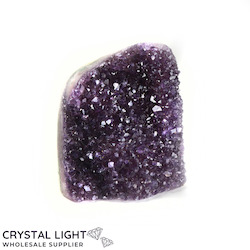 Single Druse Pieces: Amethyst Druse Cut Base