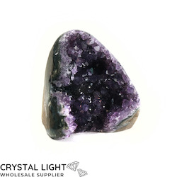 Single Druse Pieces: Amethyst Druse Cut Base