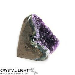 Single Druse Pieces: Amethyst Druse Cut Base